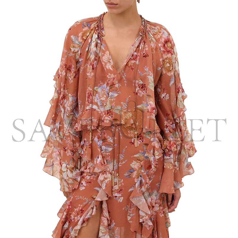ZIMMERMANN AWAKEN RUFFLE BLOUSE 5689TRS261